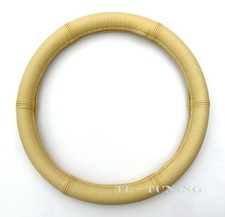 LKW Ø 44 - 46 Lenkradbezug, Lenkradhülle, Lenkradschoner BEIGE Echtes Leder Neu