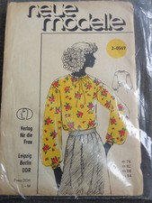 Vintage Schnittmuster Bluse