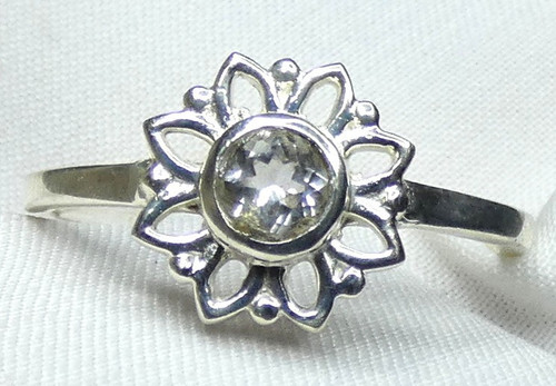 Bergkristall ring 925 - bergkristall,