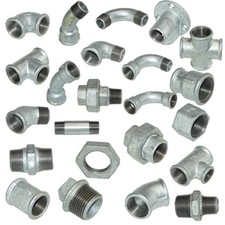 Temperguss Fitting verzinkte