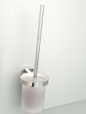 Nie wieder bohren Serie 2000 chrom Toiletten Bürstengarnitur mit Kristallglasein