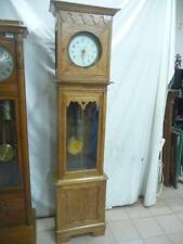 2558. Schöne alte Biedermeier Standuhr massiv Hartholz