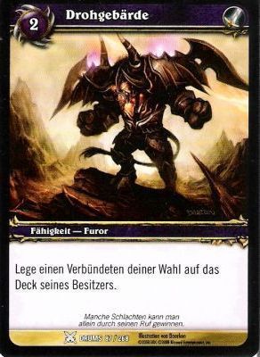 Wow drohgebärde - -,