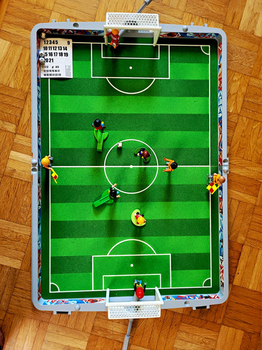 Fußball stadion koffer - stadion, koffer-set