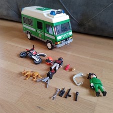 3160: Playmobil / Altes Polizeiauto / Bus / Hund / Cross-Motorrad