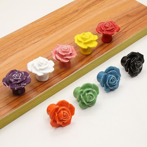 Keramik rose schubladenzug - keramik,