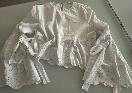 Zara bluse lochstickerei - bluse,,