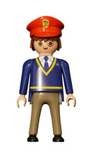Playmobil Figur Zug Bahnhof