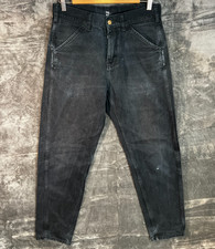 Schwarze Slim Fit Baumwollhose