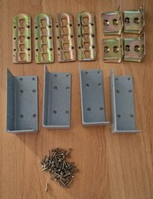 4 Bett-Metalleckwinkel - Lattenrost-Auflagewinkel höhenverst.b. - extrem stabil