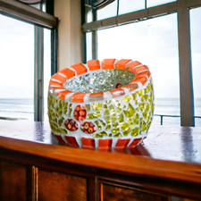 Windlicht Gelb Rot 6 cm