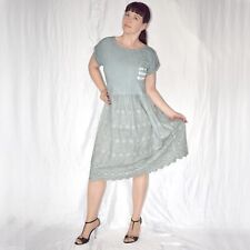 Stretchig weiches Kleid wadenlang* XL 48 Strass & Sternchen* Abendkleid ärmellos