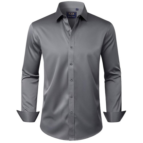 Herren hemd langarm unifarben - herren,
