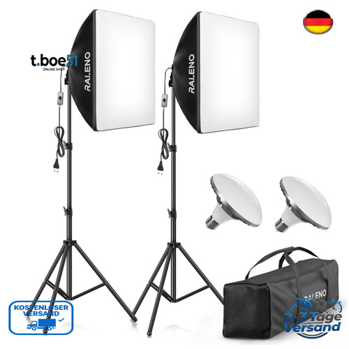 Raleno 2x50w led softbox - led,