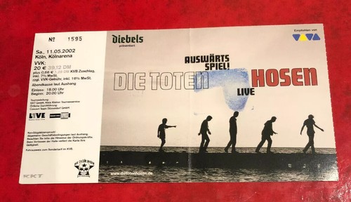 Die toten hosen ticket - toten, stub