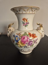 Vase Hutschenreuther Hohenberg Abteilung Dresden Handmalerei Widder 1914 SELTEN