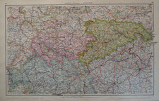 Landkarte Sachsen, Thüringen