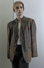 OTTO K. JUNG Hirschleder Blazer Nappa Trachtenjacke Janker Lederjacke Hornknopf