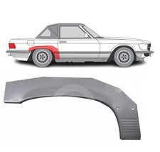 Für MB W107 1972- 2 Tur Radlauf Reparaturblech Kotflügel/Rechts