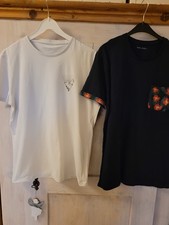 Pier one  2 T-shirts, ,  Gr. L, Farbe weiß und blau