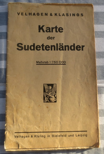 Karte der sudetenländer - karte,