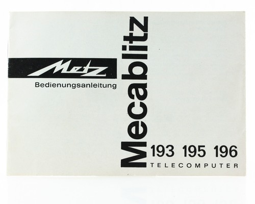Bedienungsanleitung metz - bedienungsanleitung,