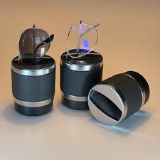 Leder Alcantara und Aluminium Brillenhalter Brillenständer Cupholder / Etui