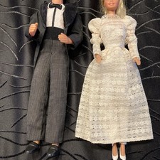 Barbie / Ken Mattel Set "Brautpaar" 2 Anzüge + 2 Kleider + Schuhe OHNE PUPPEN