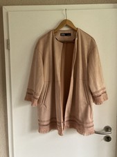 Zara Jacke Blouson Blazer Gr.S/M Neu Rose Fransen ?