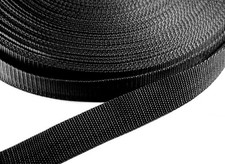 Gurtband 20mm 25mm 30mm 40mm 50mm schwarz Taschengurt Gurtträger Taschenband