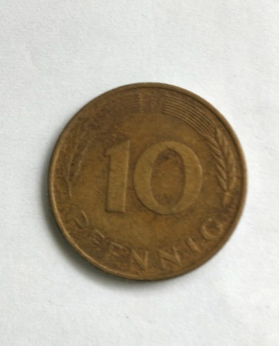Brd pfennig 1979 messing - 10,