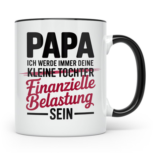 Papa tochter tasse bester - papa,