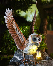 Metall Eule Figuren Mit