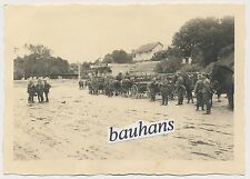 Foto Westfeldzug Soldaten Wehrmacht Pferdegespann 2.WK (U717)