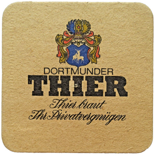 Alter bierdeckel dortmunder - bierdeckel,