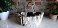 Waschbecken Versteinertem Holz