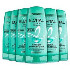 Loreal Paris Elvital Tonerde Absolue Pflegespülung fettender Ansatz 6 x 200 ml