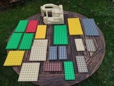 Lego DUPLO 3D Felsen + 19x Platten Bauplatten Grundplatten diverse Größen