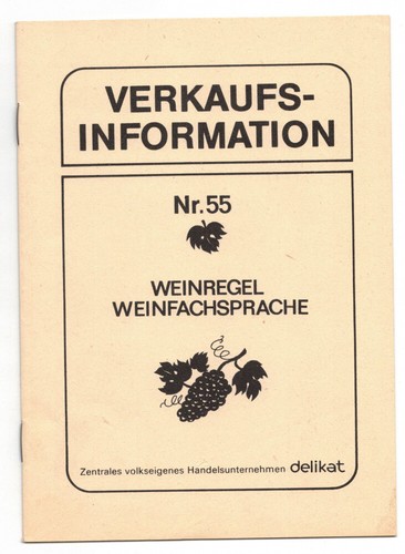 Ddr verkaufsinformation 55 - ddr, nr