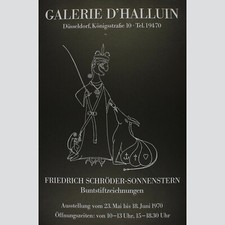 Schröder-Sonnenstern  - Ausstellungsplakat 1970, Galerie D’Halluin