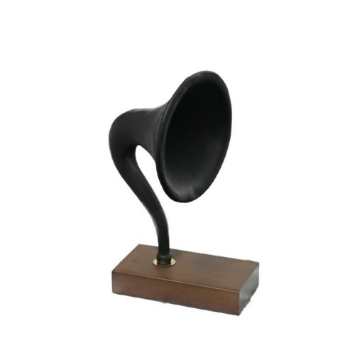 Grammophon mit trichter - grammophon,