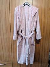 Traumhafter Mikrofaser Flausch Bademantel, Rosendesign, Rosa,  Gr. 50/52, neu