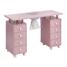 Maniküretisch Nagelstudio-Tisch Nageltisch Handauflage 8 Rollen 8 Schubladen