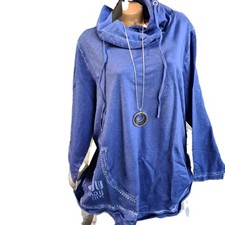 MiaModa Shirt Sweatshirt blau