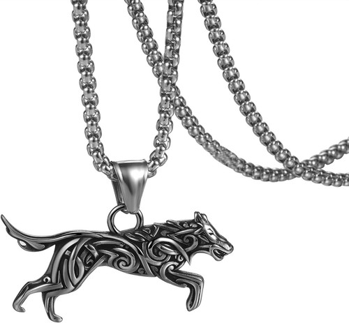 Wolf kette herren - kette, mit