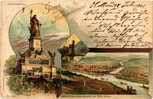 Cpa rudesheim gruss vom - ak,