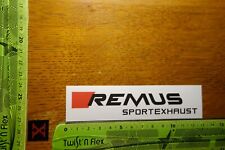 Alter Aufkleber Auto Motorrad Sportauspuff Sportexhaust REMUS (B)