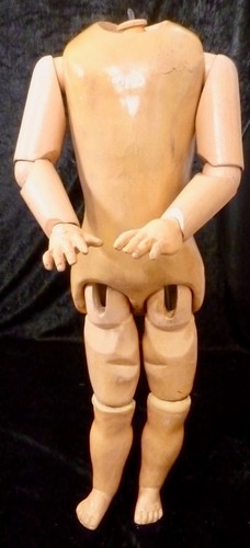 45cm antike holzpuppe - 18", /