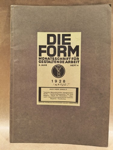 Die form zeitschrift - die, f