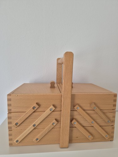 Nähkasten aus holz ebenen - nähkasten,